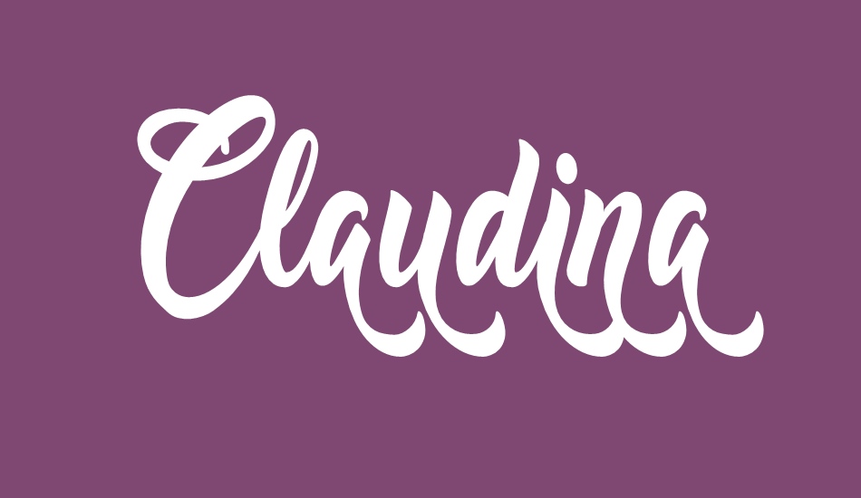 claudina-personal-use font big