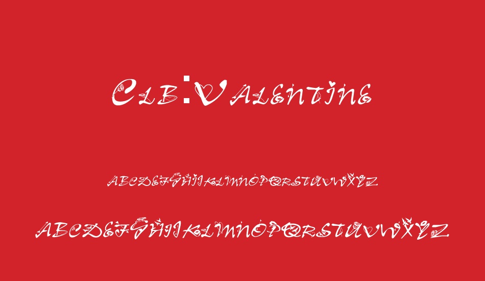 clb-valentine font