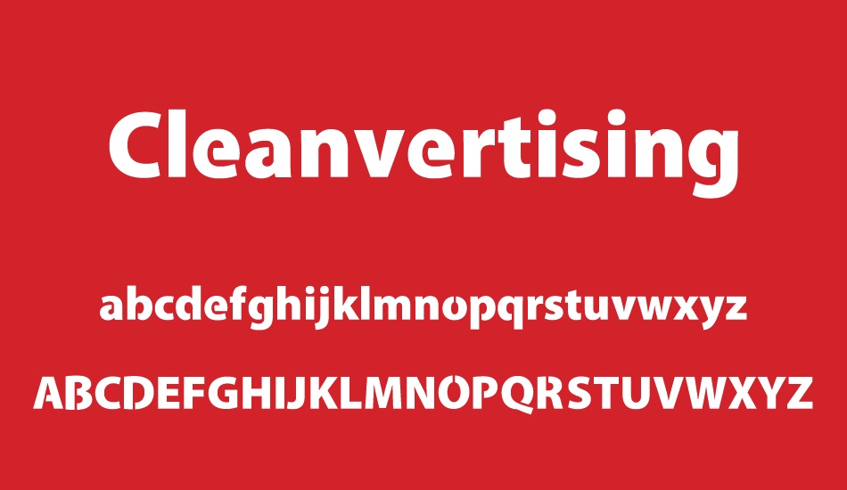 cleanvertising font