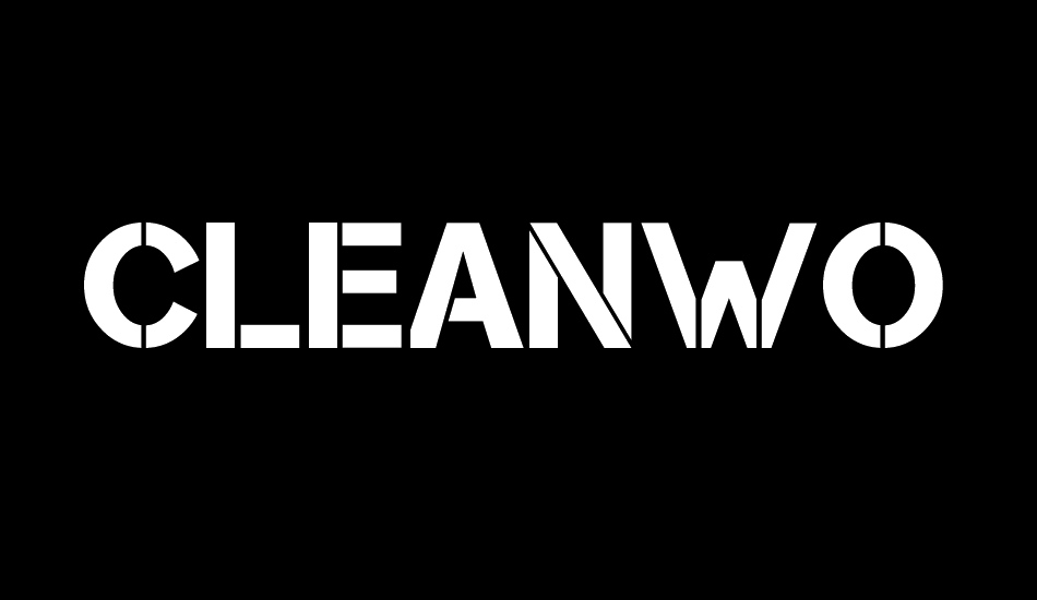 cleanwork font big