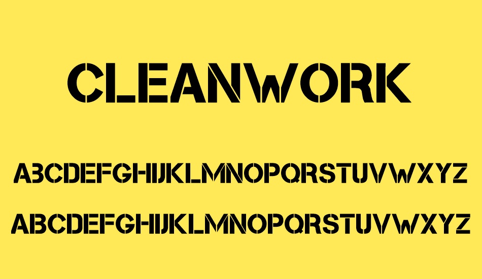 cleanwork font