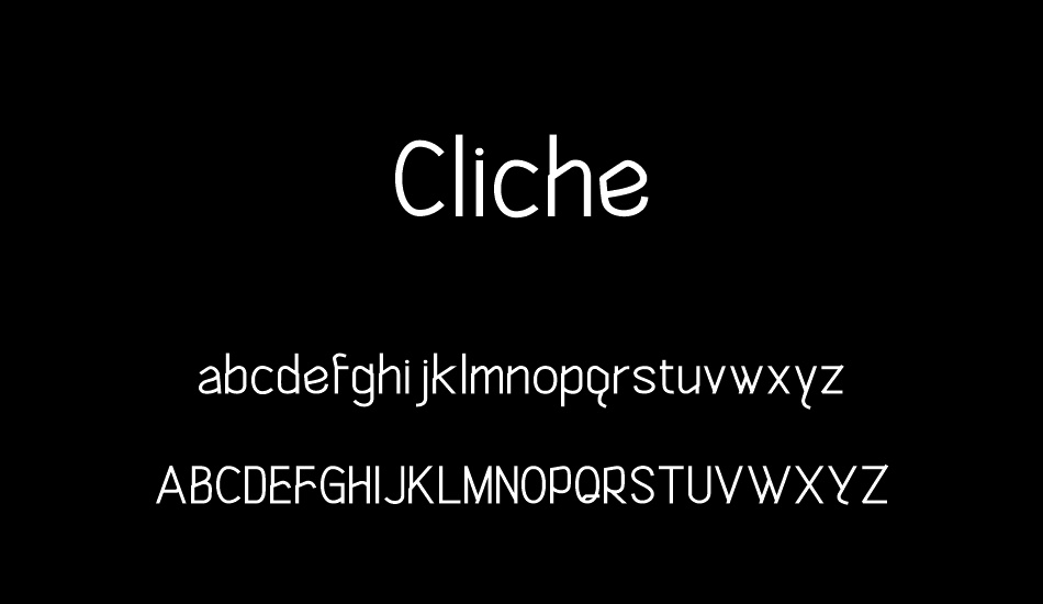 cliche font