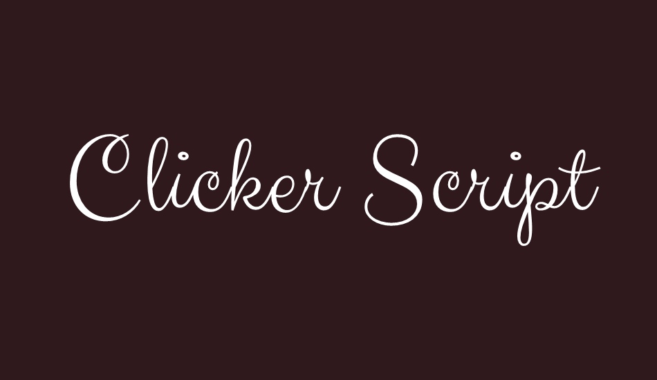 clicker-script font big