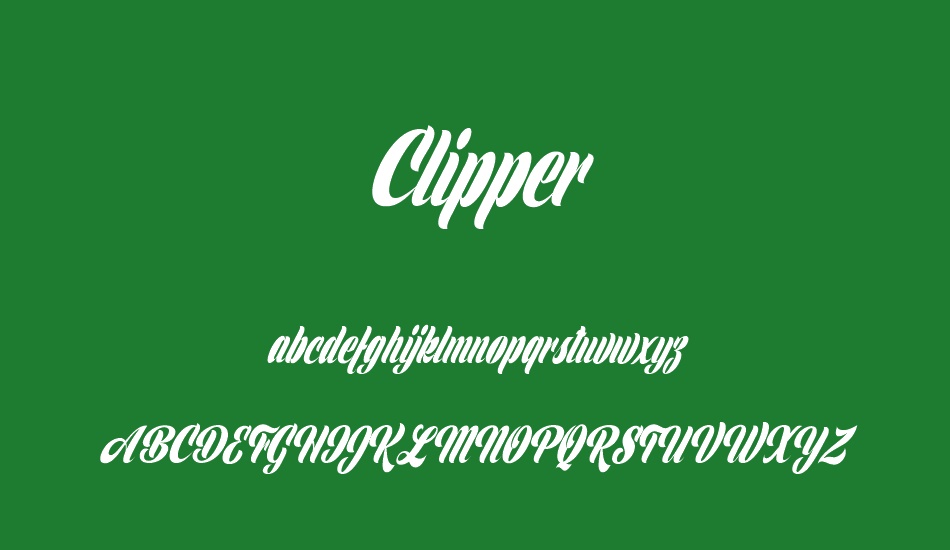clipper-personal-use font