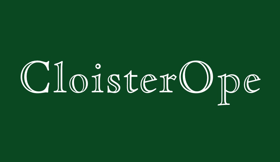 cloisteropenface-bt font big