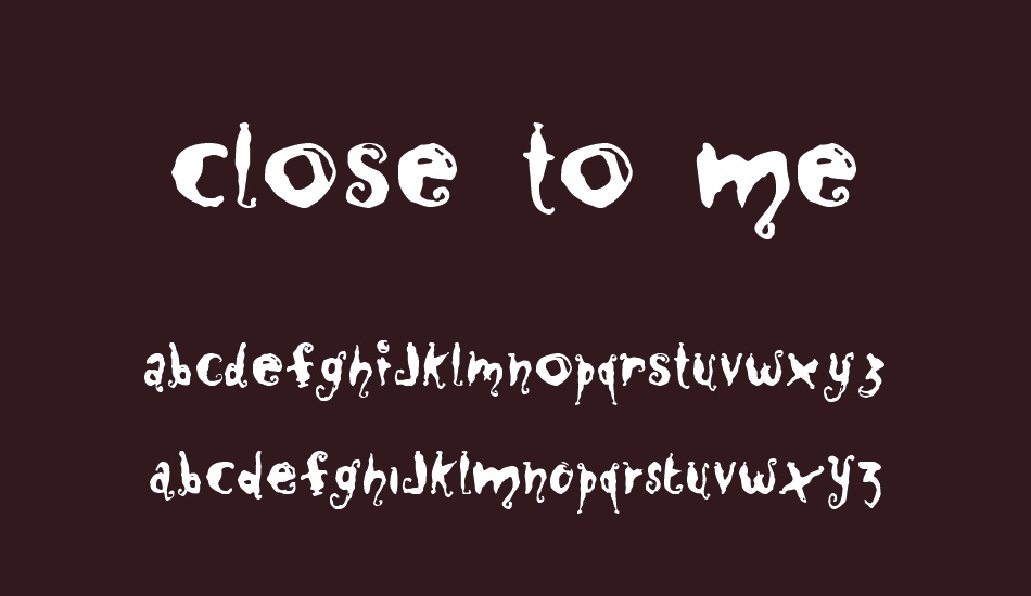close-to-me font