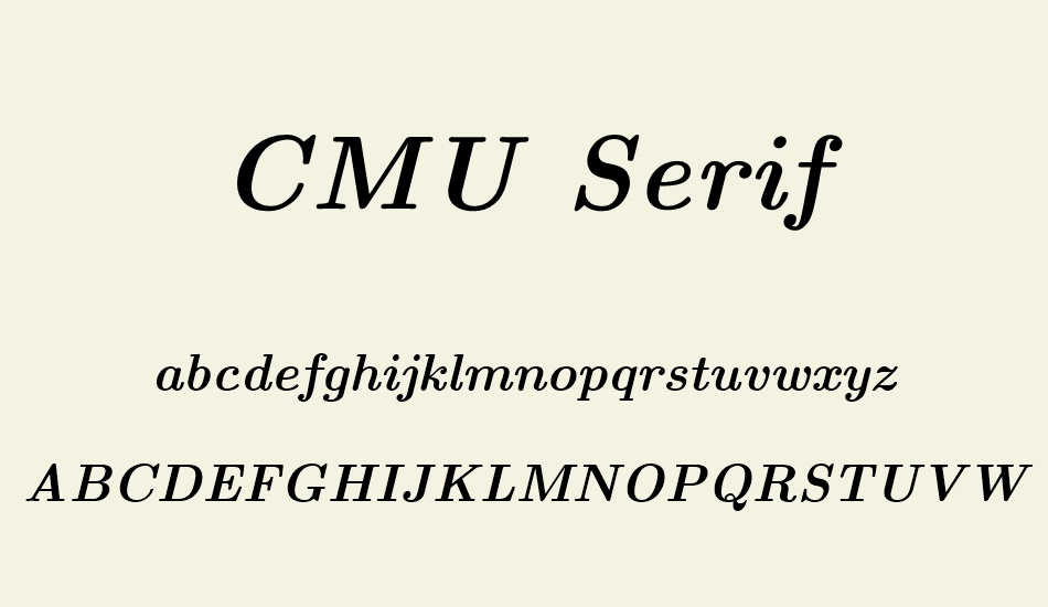 cmu-serif font