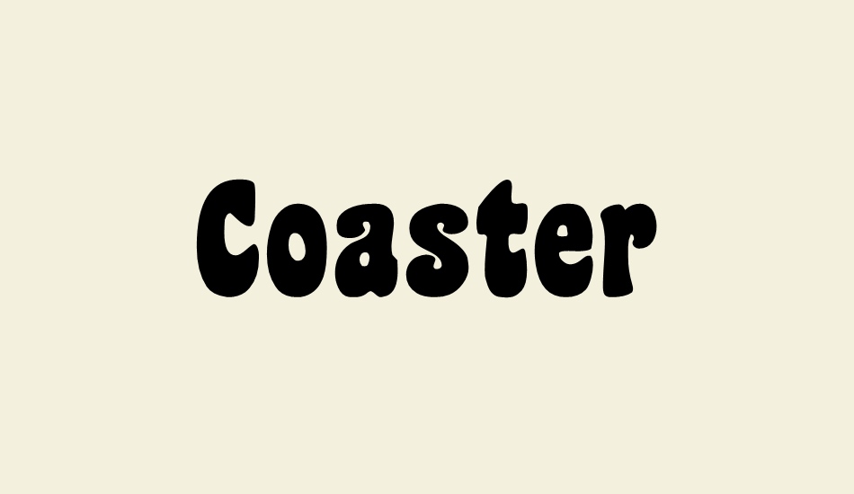 coaster font big