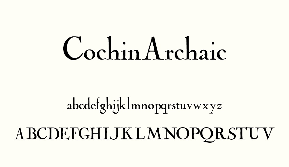 cochinarchaic font