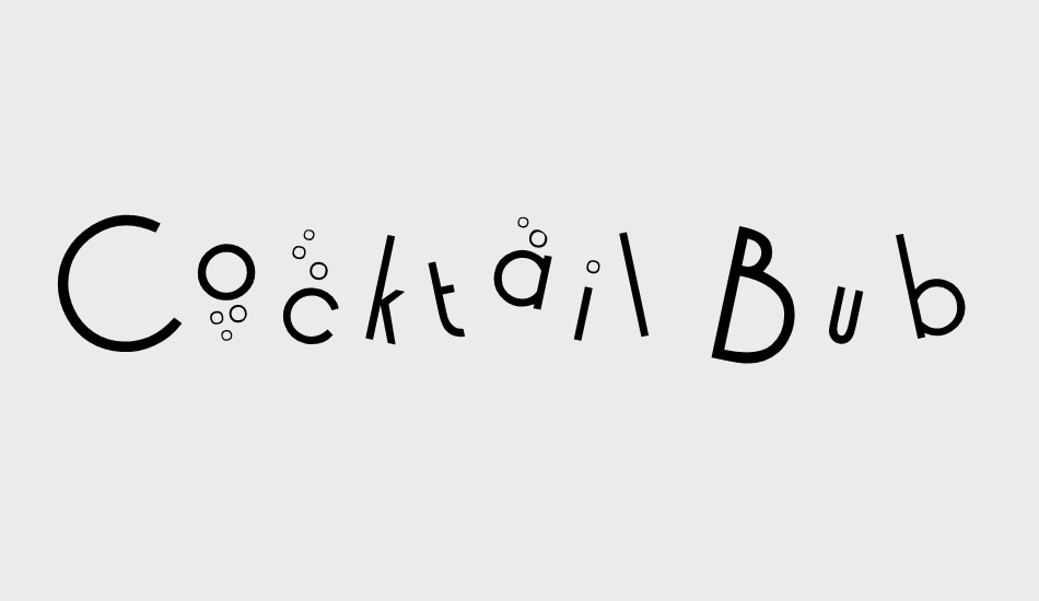 cocktail-bubbly font big