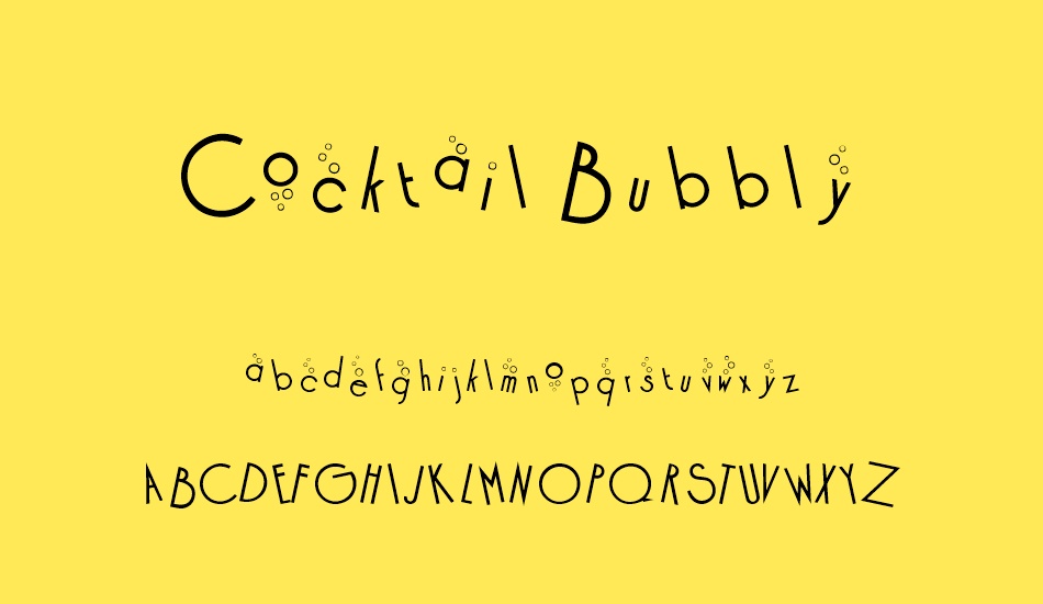 cocktail-bubbly font
