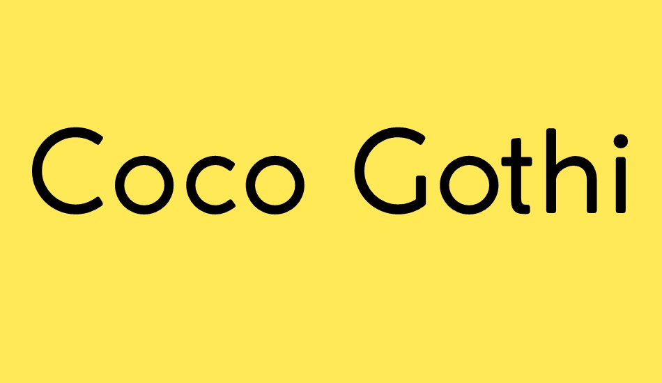 coco-gothic font big