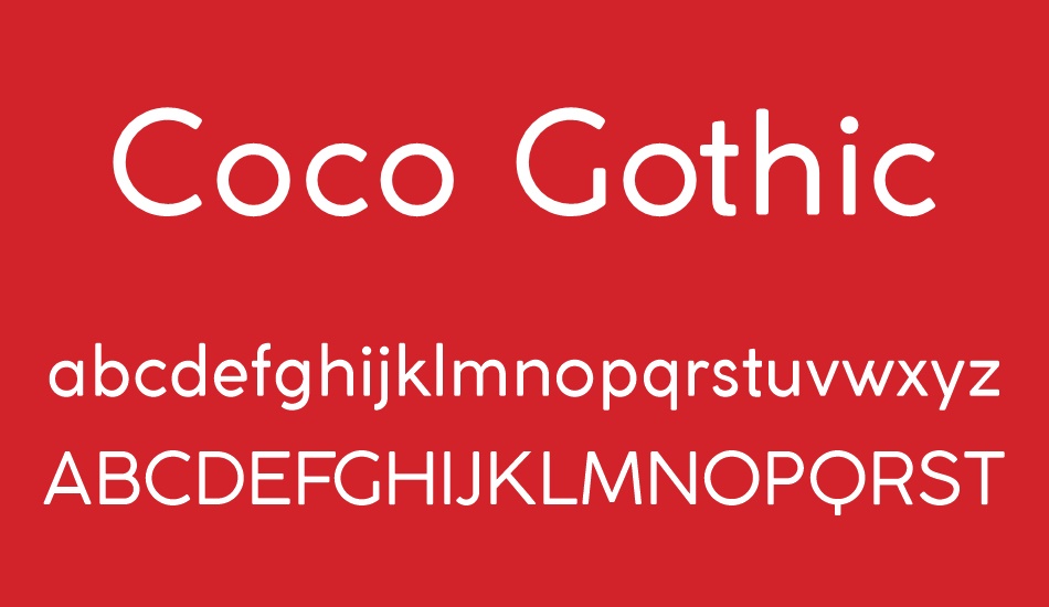 coco-gothic font
