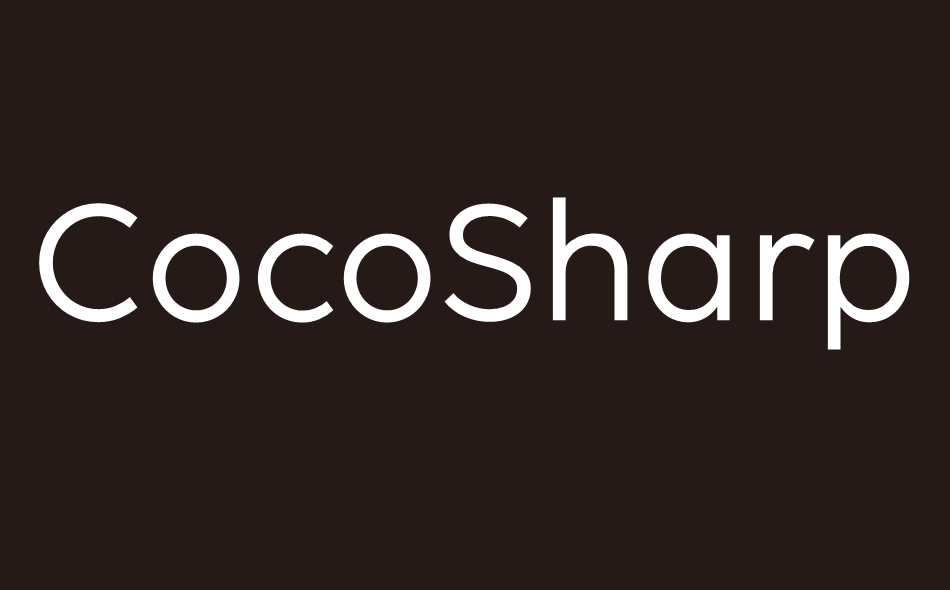 Coco Sharp font big