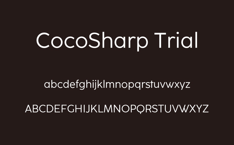 Coco Sharp font