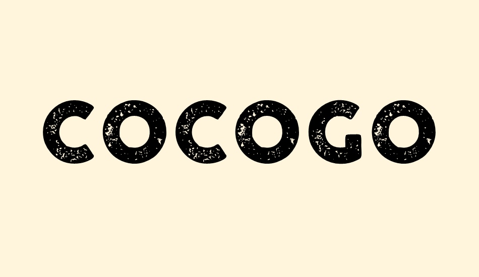 cocogoose-letterpress font big