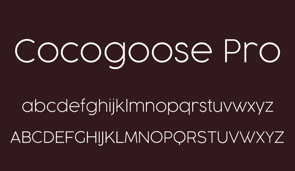 cocogoose-pro font