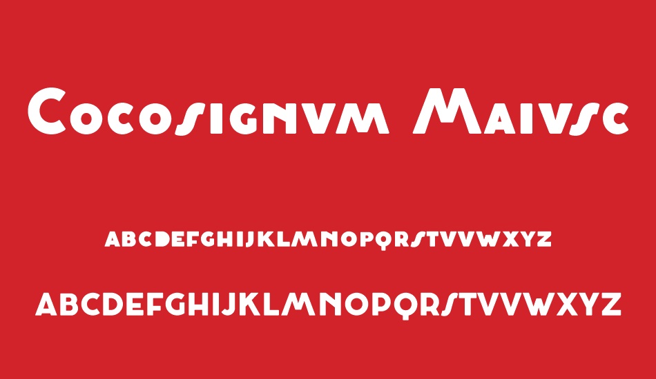 cocosignum-maiuscoletto font