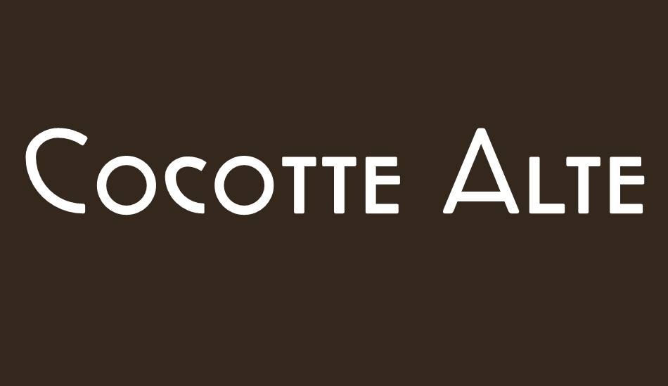 cocotte-alternate font big