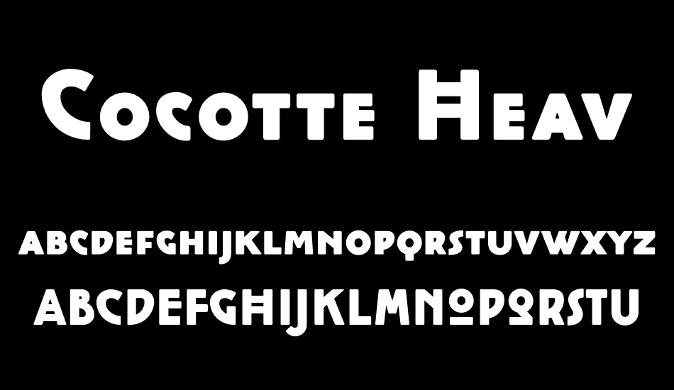 cocotte-heavy font