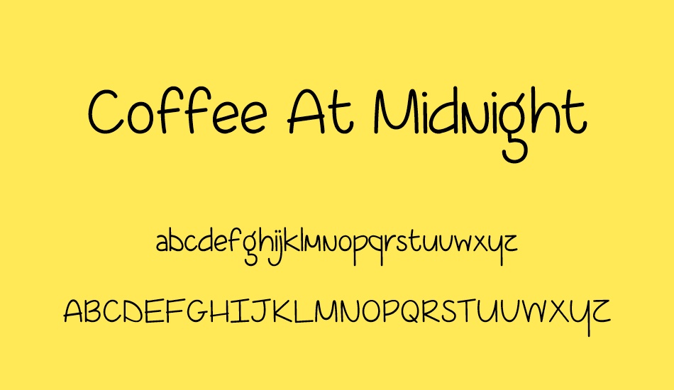 coffee-at-midnight-demo font