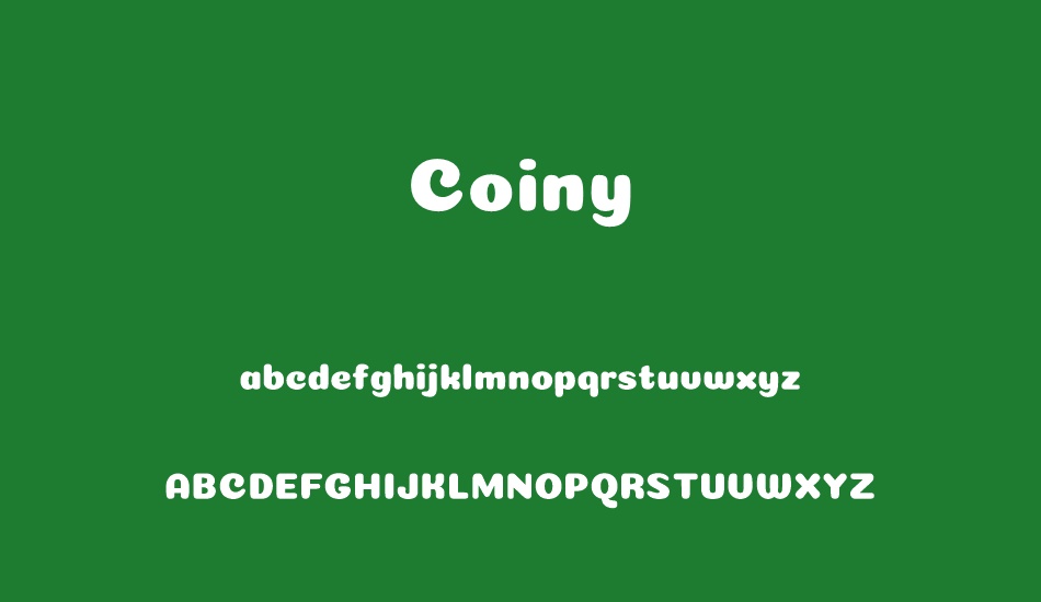 coiny font