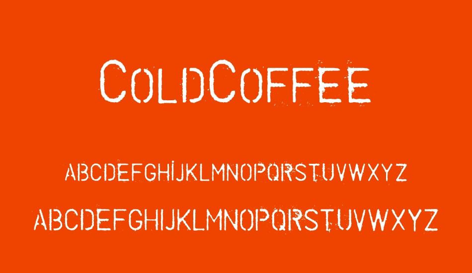 coldcoffee font