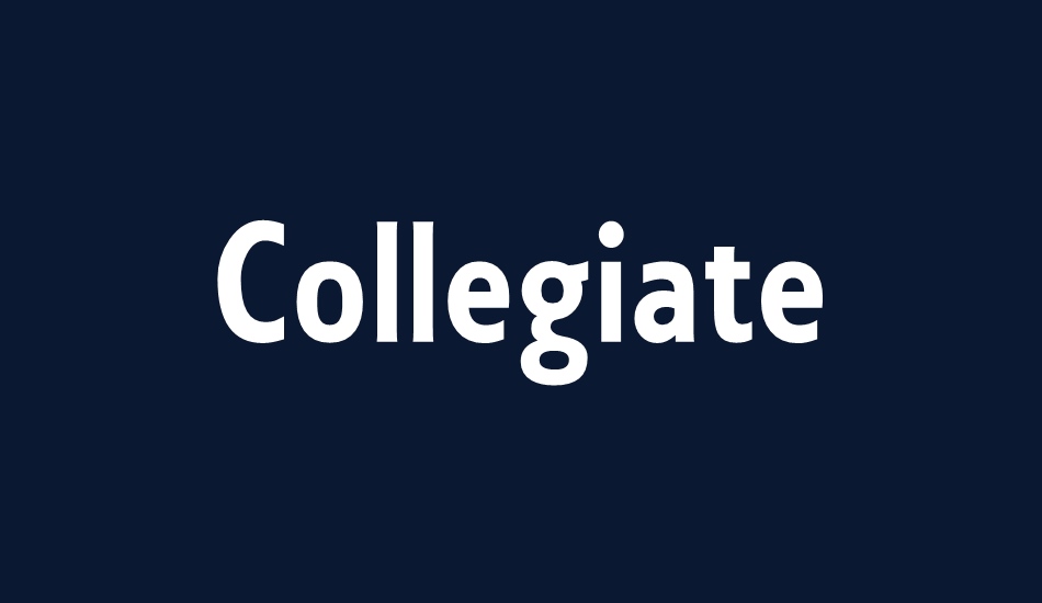 collegiate font big