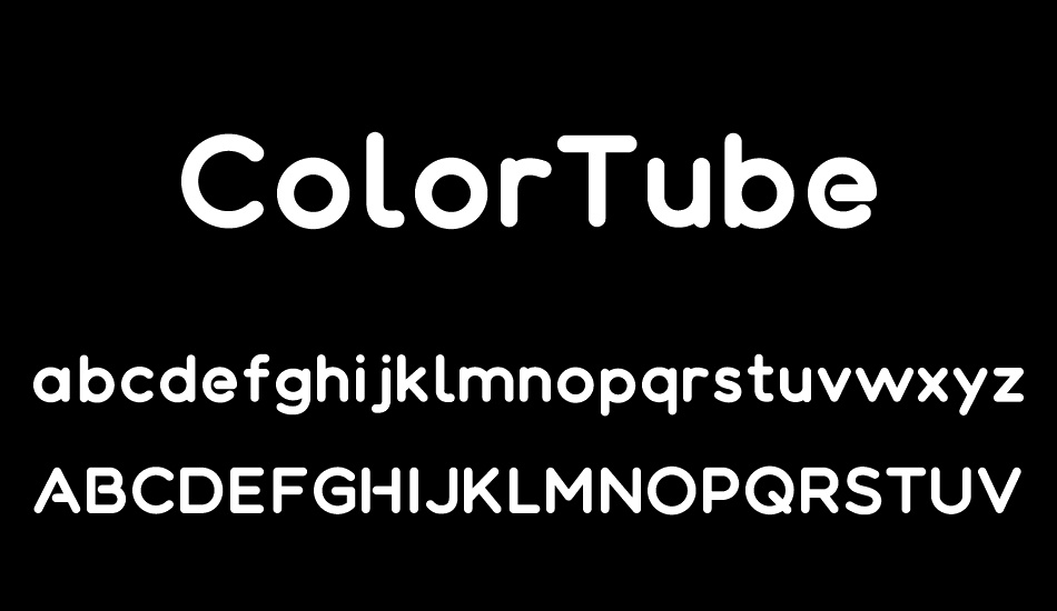 colortube font