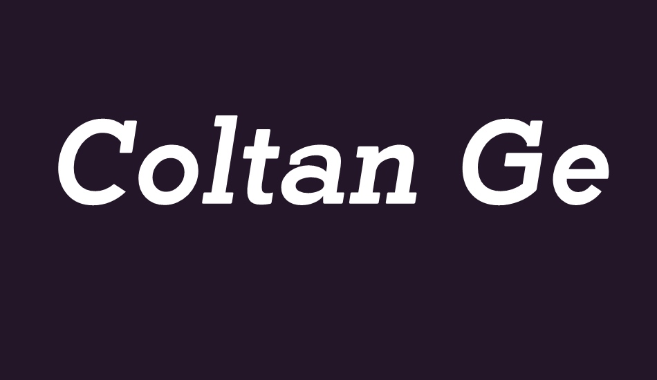 coltan-gea font big