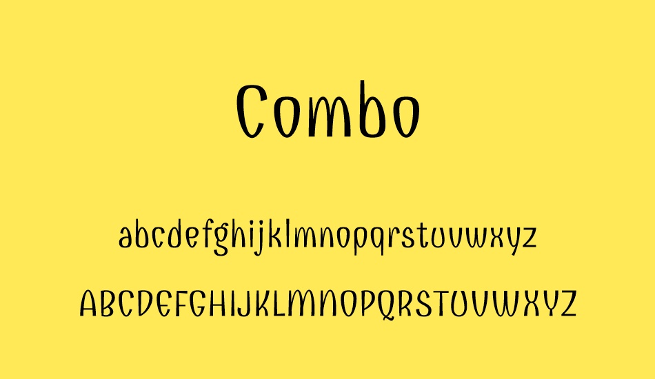 combo font