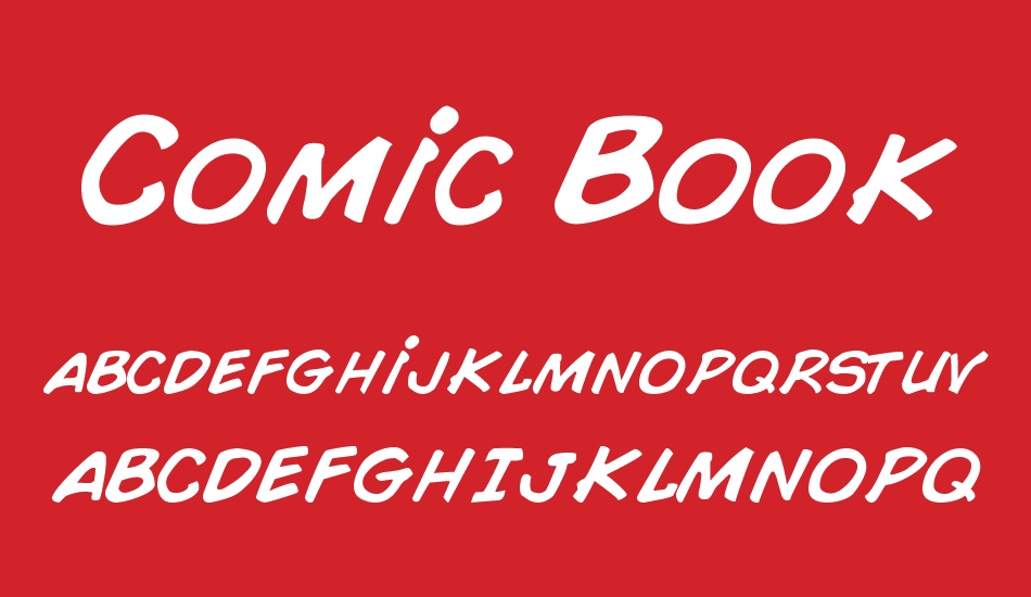 comic-book font