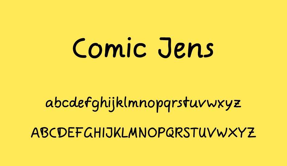 comic-jens font