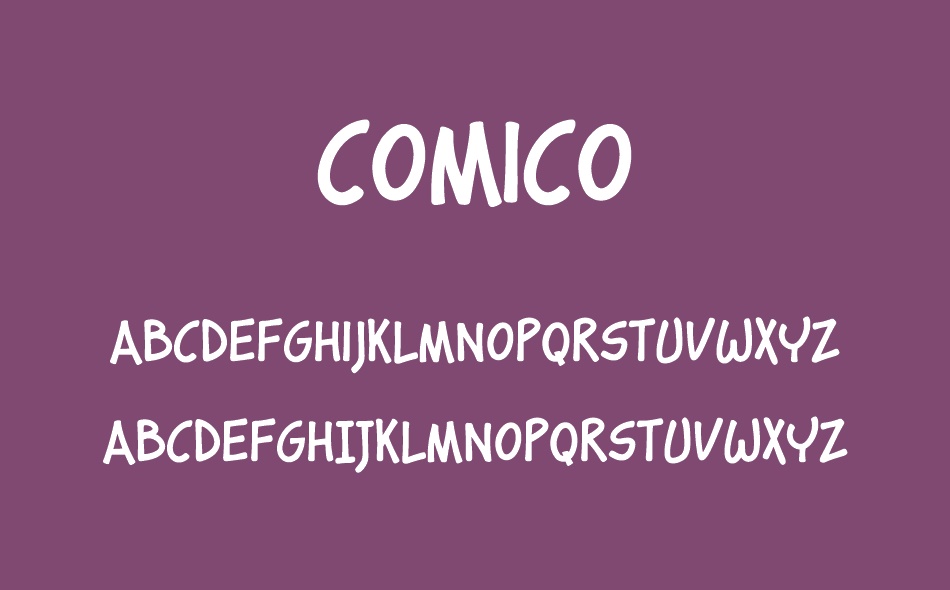 Comico font