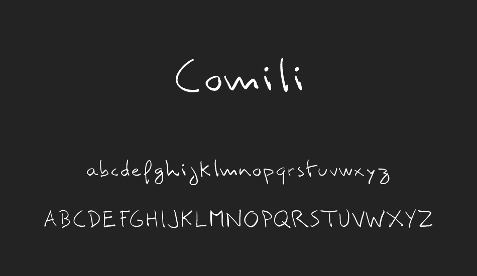 comili font