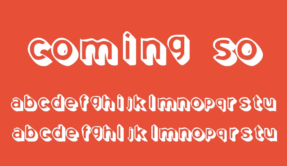 coming-soon font