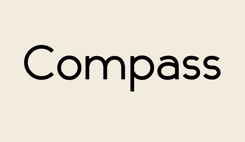 compass font big