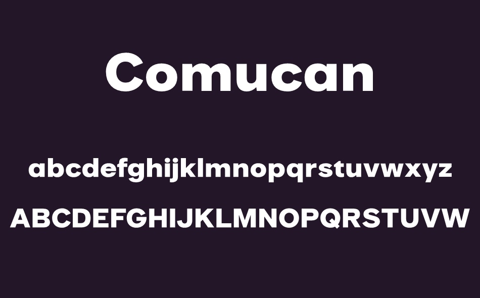 Comucan font