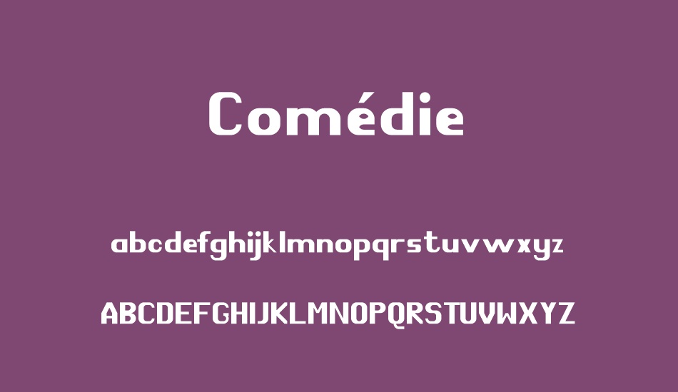 comédie font