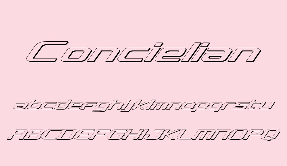 concielian-3d font