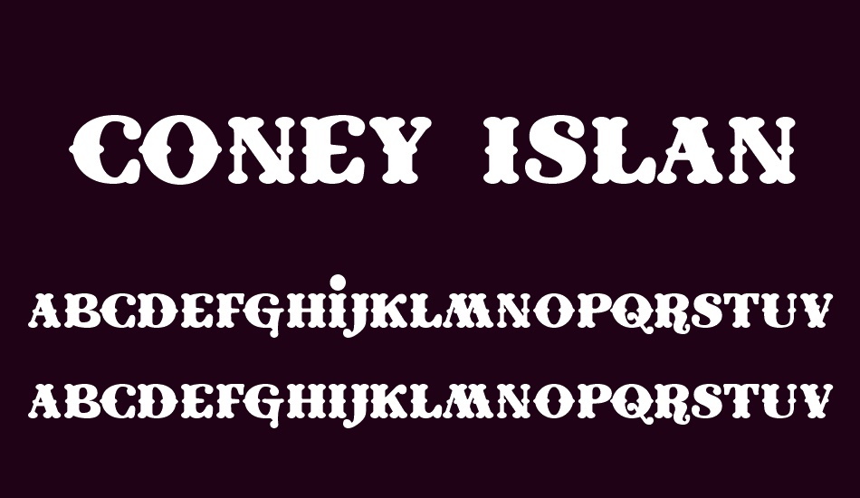 coney-ısland font