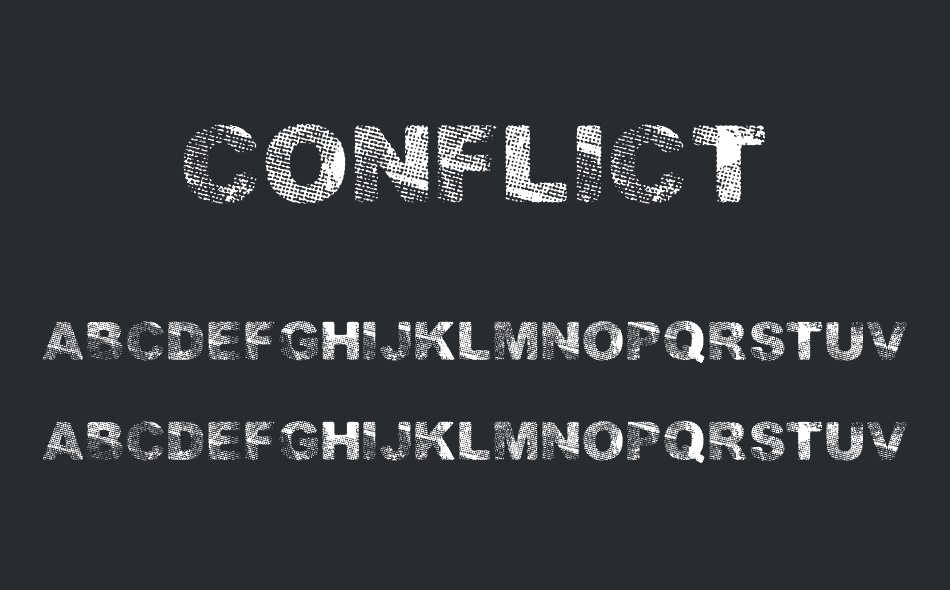 Conflict font