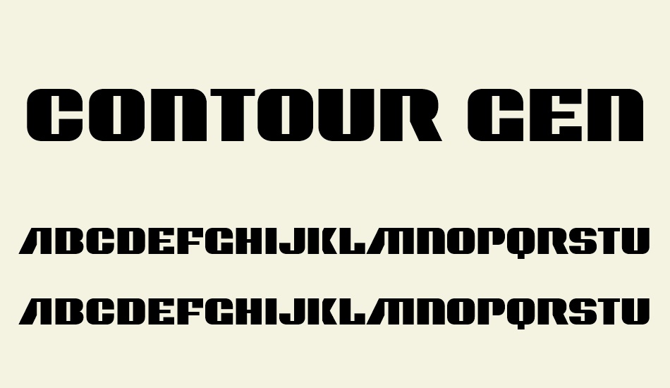contour-generator font