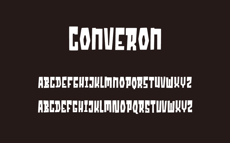 Converon font