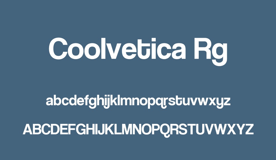 coolvetica-rg font