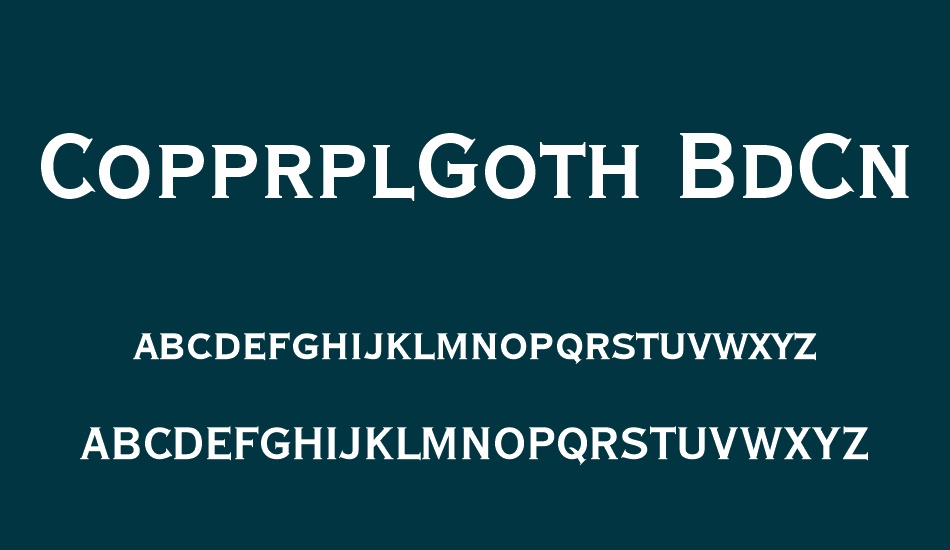 copprplgoth-bdcn-bt font