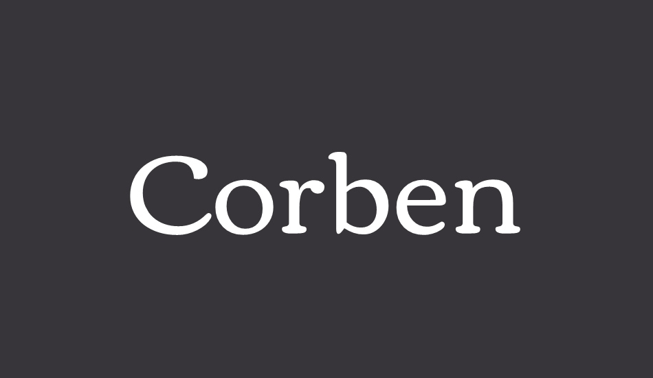 corben font big