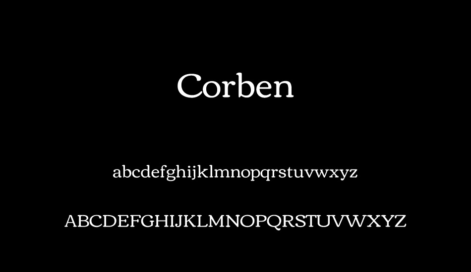 corben font