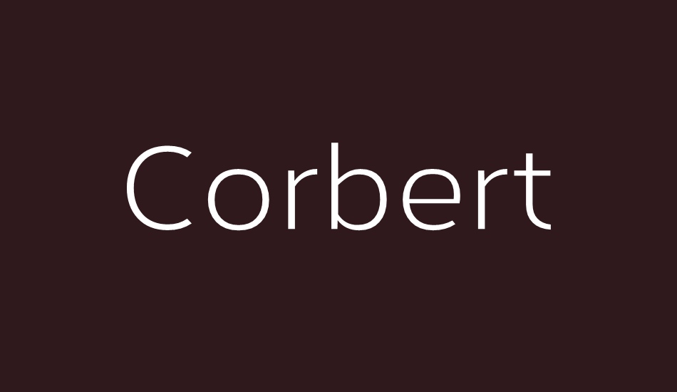 corbert font big