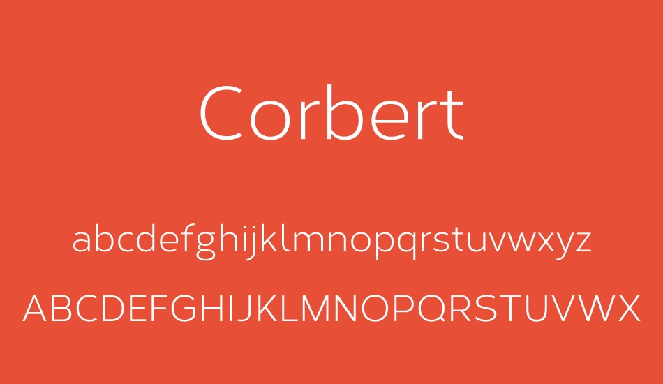 corbert font